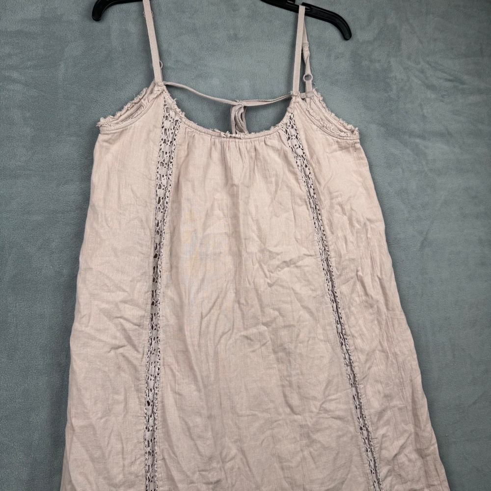 Aerie Mauve Lace Trim Strappy Maxi Dress Boho Festival Resortwear‎ Size S - Picture 3 of 8